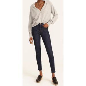 J Crew 9” High Rise Toothpick Jeans Blue Size 27‎ Stretch H1879 $128